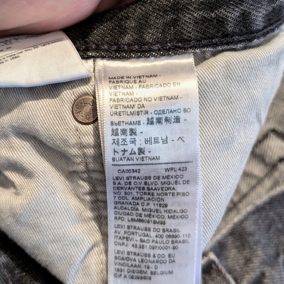 Levi's Men's 551Z Black Straight Jeans ~ Size 32x30 - Picture 11 of 14